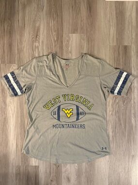 Under Armour West Virginia Mountaineers Gray Short-Sleeve Football Tee